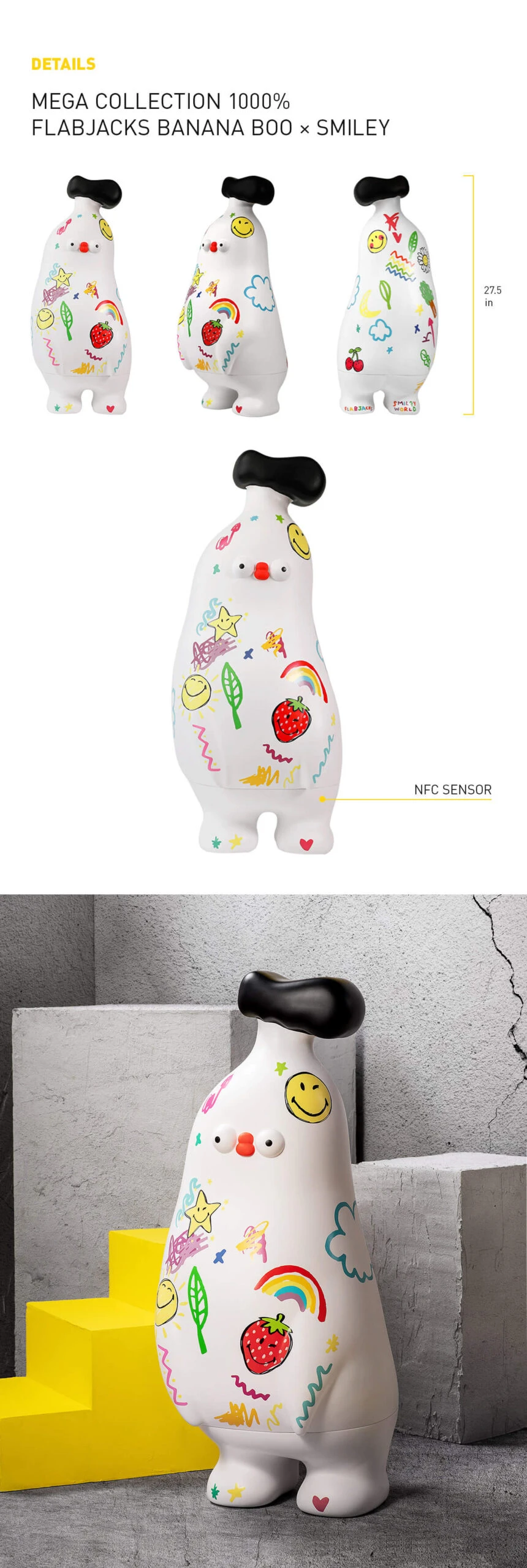 MEGA COLLECTION 1000% FLABJACKS Banana Boo × Smiley 8 MEGA COLLECTION 1000% FLABJACKS Banana Boo × Smiley - Image 8