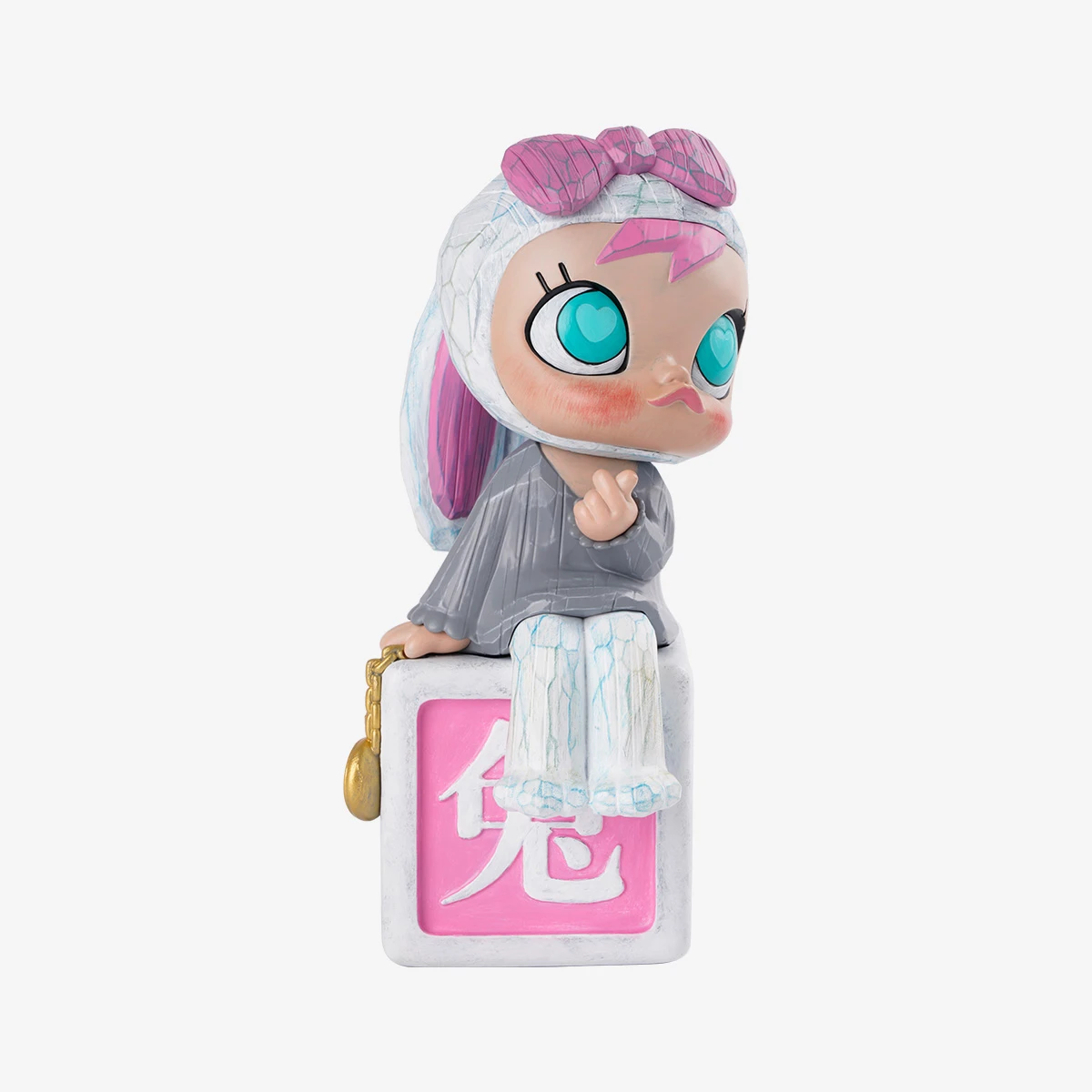 MOLLY 17th Anniversary Statue - Pink Moon Rabbit 2 MOLLY 17th Anniversary Statue - Pink Moon Rabbit - Image 2