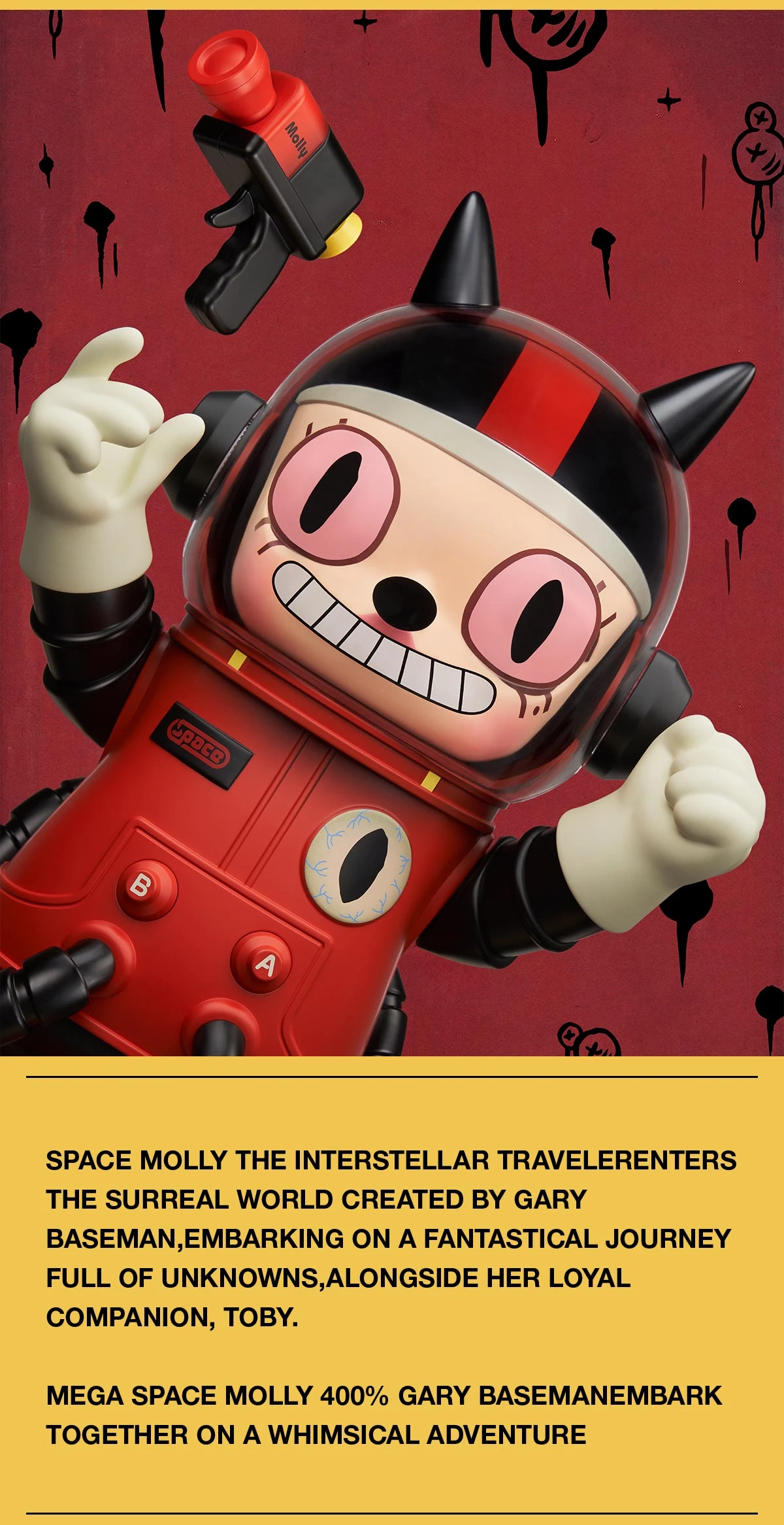 MEGA SPACE MOLLY 400% Gary Baseman 13 MEGA SPACE MOLLY 400% Gary Baseman - Image 13