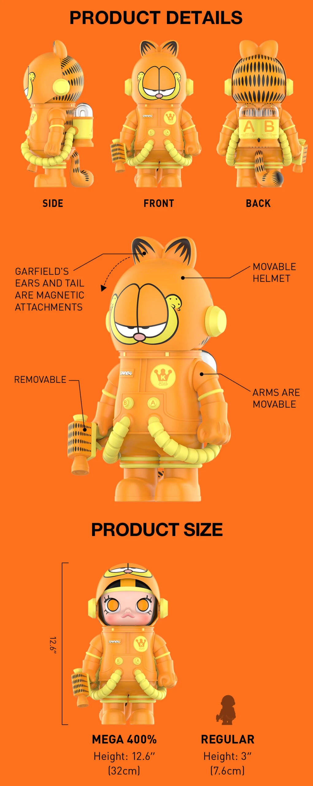 MEGA SPACE MOLLY 400% Garfield 12 MEGA SPACE MOLLY 400% Garfield - Image 12
