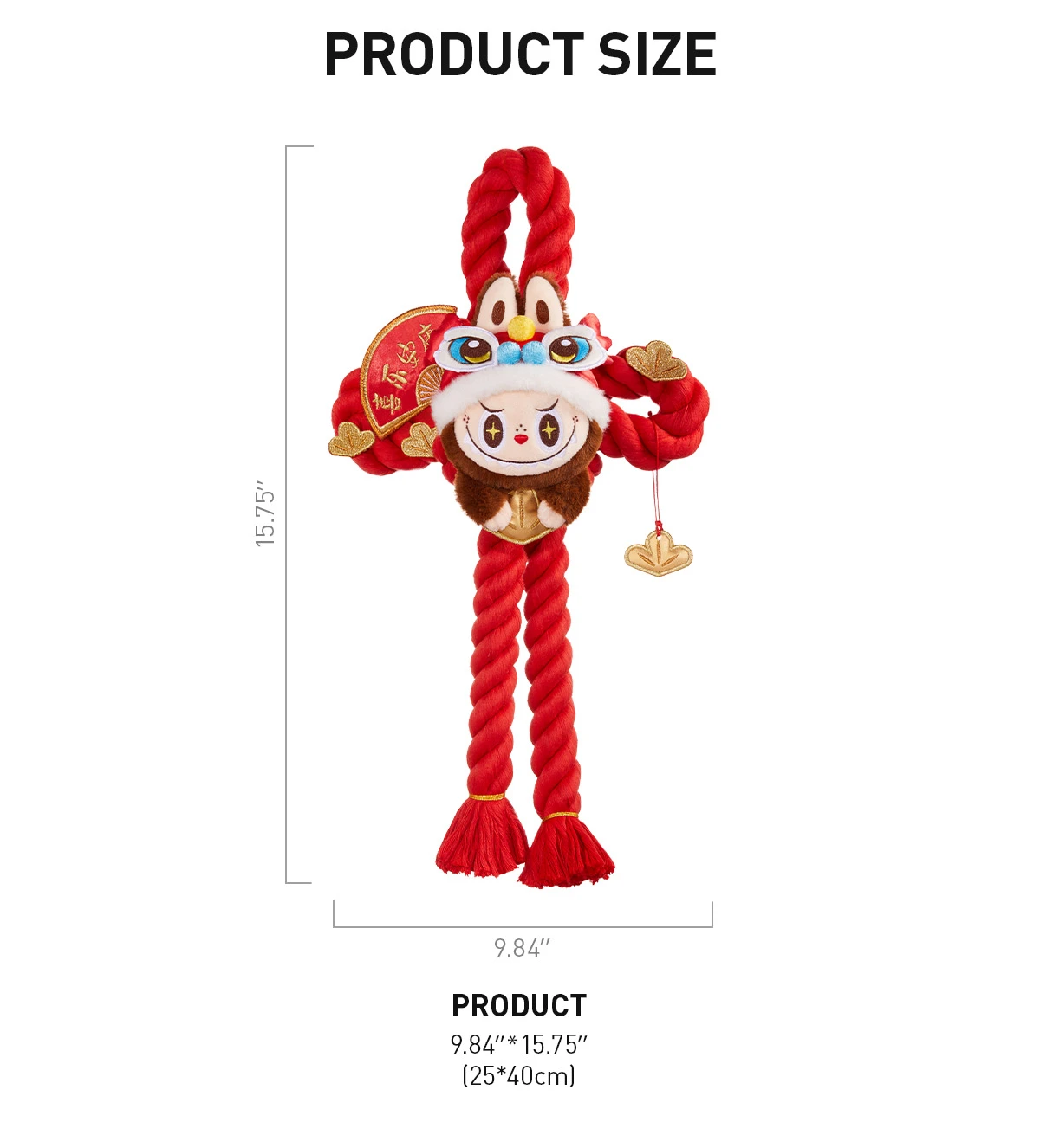 Wealthy Snake's New Year Celebration Series-LABUBU Plush Door Decoration - Image 9