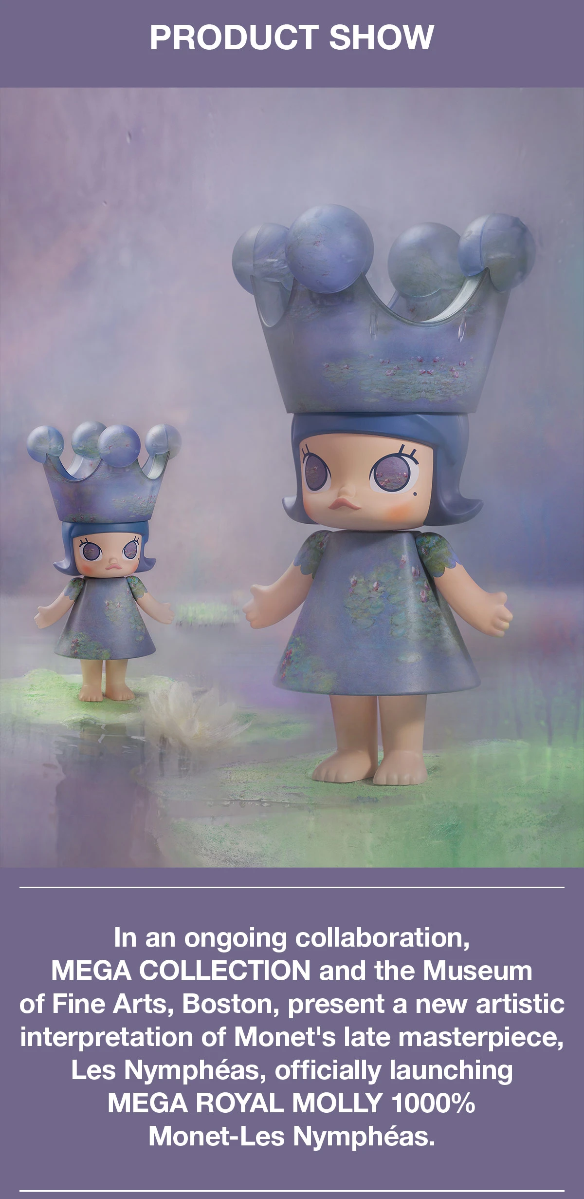 MEGA ROYAL MOLLY 1000% Monet-Les Nymphéas 14 MEGA ROYAL MOLLY 1000% Monet-Les Nymphéas - Image 14