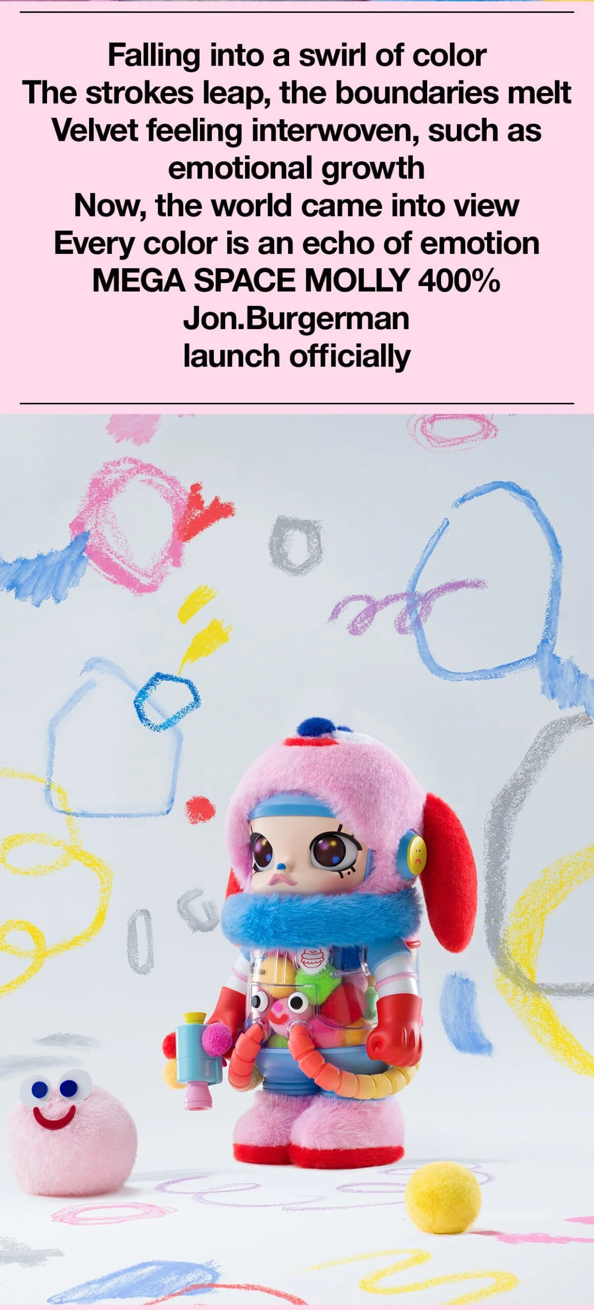 MEGA SPACE MOLLY 400% Jon Burgerman 10 MEGA SPACE MOLLY 400% Jon Burgerman - Image 10